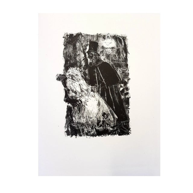 Antoni Clavé - Original Lithograph - For Alexander Pushkin's Queen of Spades Dimensions: 325 x 247 mm. 1946 Original...