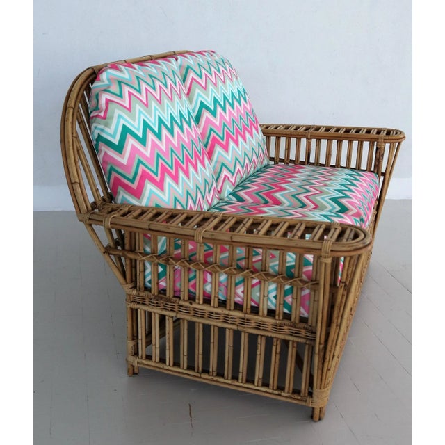 Italian Bamboo and Rattan Sofa For Sale - Image 12 of 18