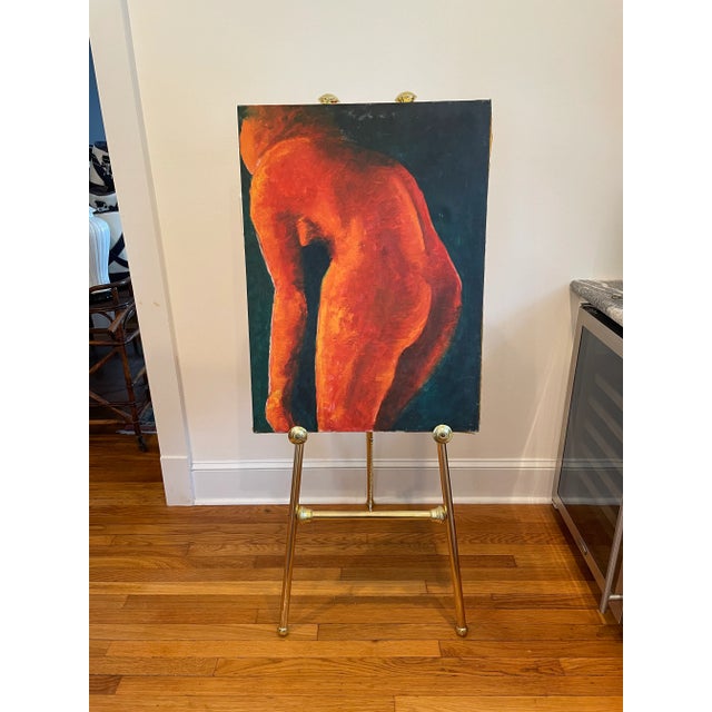 Realism Mid 20th Century Abstract Expressionist Figurative Painting For Sale - Image 3 of 7