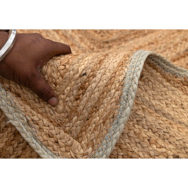 2.6x6Ft. Laurel Wave Scallop Edge Jute Rug For Sale - Image 10 of 12