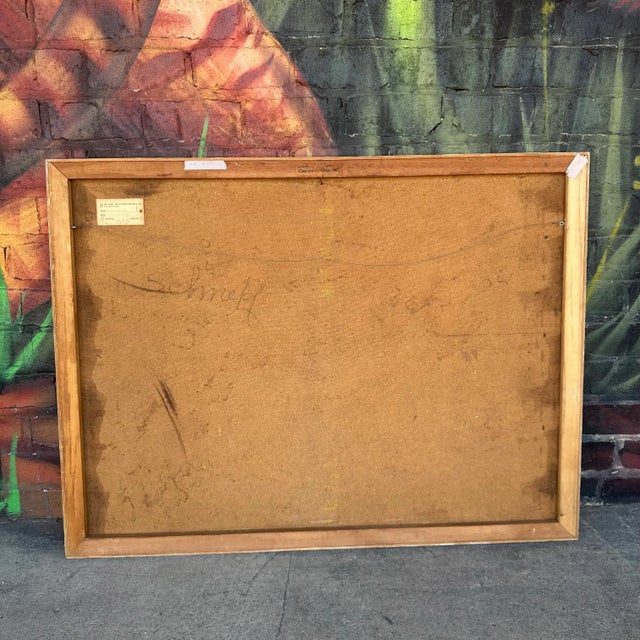 1960s H Norman Schnepf “Emerging Solids #2” Painting For Sale - Image 12 of 12