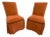 Slipper Chairs in Burnt Orange by Century Furniture - A Pair For Sale