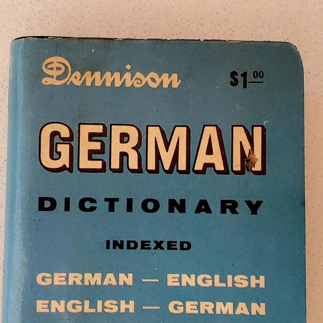 Mid-Century Pocket German - English Dictionary, Vintage For Sale - Image 4 of 5