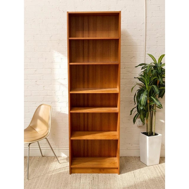 Mid-Century Modern Vintage Danish Modern Teak Bookcase For Sale - Image 3 of 8