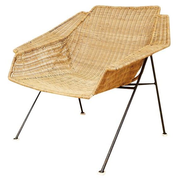 Mid-Century Rattan Lounge Chair, 1960s For Sale - Image 15 of 15