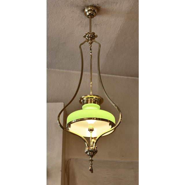 Art Nouveau Pendant Light, 1890s For Sale - Image 9 of 9