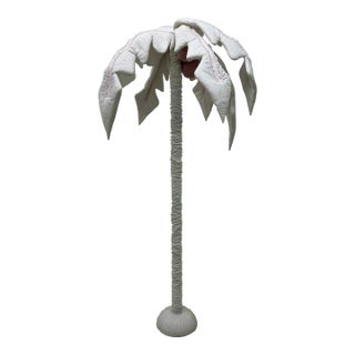 Vintage Fabric Coconut Palm Tree Sculpture, 1990s For Sale