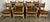 An exceptional and highly coveted set of eight Spanish Colonial Revival chairs, comprising two armchairs and six side...