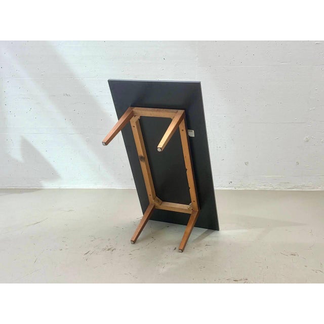 Modern Dining Table in Black Ash with Wooden Frame, 1960s For Sale - Image 9 of 15