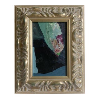 "Shadow Rocks" 2026 Mini Painting by Jessalin Beutler With Vintage Frame For Sale