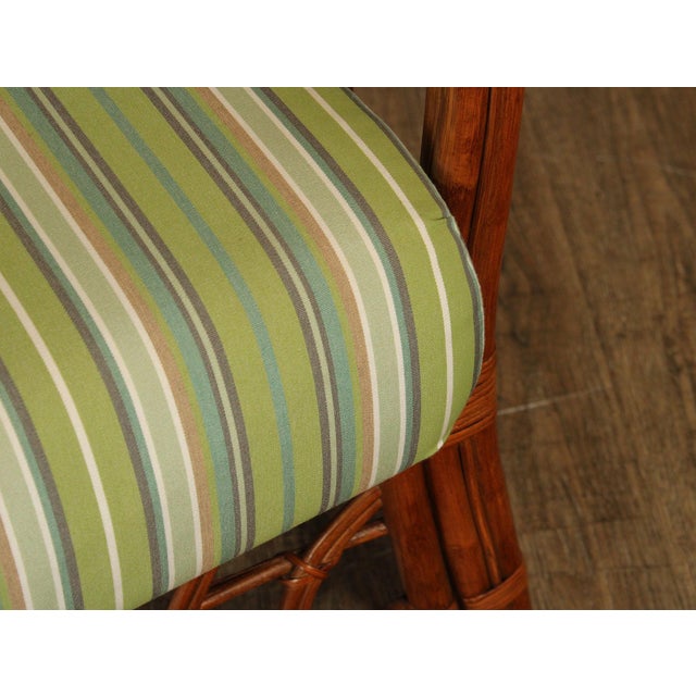 Brown South Sea 'New Kauai' Rattan Loveseat With Sunbrella Cushions For Sale - Image 8 of 18