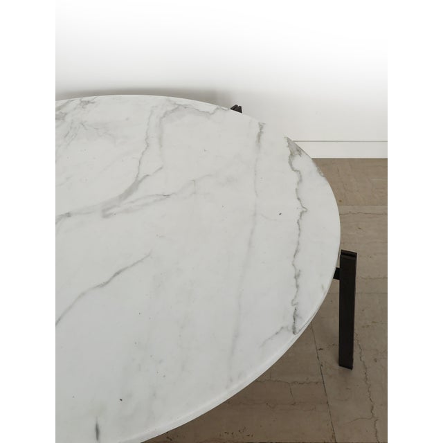 1960s Large Centerpiece Table with Marble Top from Knoll, 1960s For Sale - Image 5 of 12