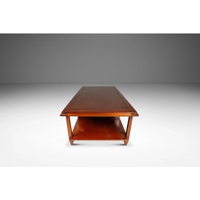 Mid-Century Modern Angular Coffee Table in Solid Mahogany, Usa, C. 1960s For Sale - Image 4 of 18