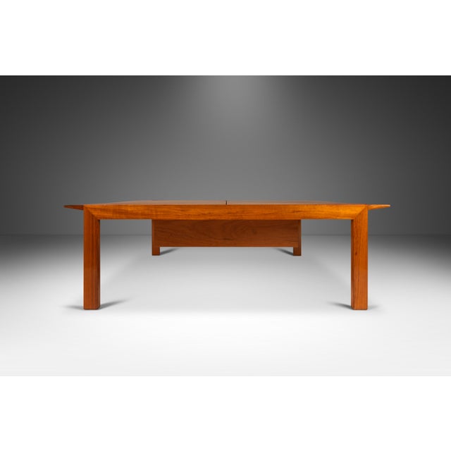Wood Mid-Century Danish Modern Coffee Table W/ Expanding Table Top W/ Stroage Space in Teak After Johannes Andersen, C. 1970's For Sale - Image 7 of 12