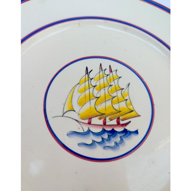 Ceramic Vintage Ceramic Plates by Gio Ponti for Richard Ginori, 1940s, Set of 2 For Sale - Image 7 of 10
