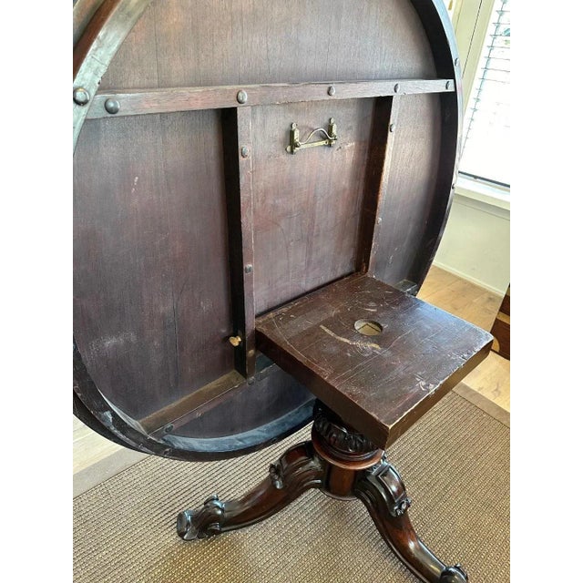 Antique Padouk Dining Table For Sale - Image 7 of 11