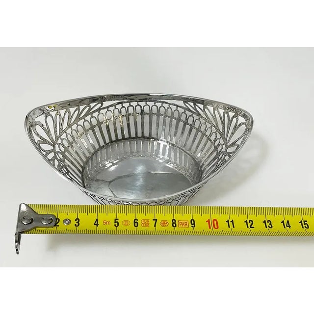 Silver Small Dutch Silver Bonbon Basket by C. Hooikaas, 1923 For Sale - Image 8 of 11