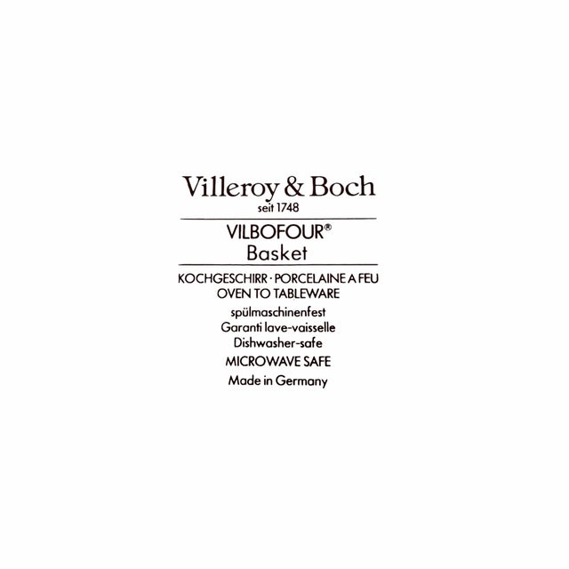 1990s Vintage 1990s Villeroy & Boch Basket 3 Quart Covered Casserole Dish For Sale - Image 5 of 6