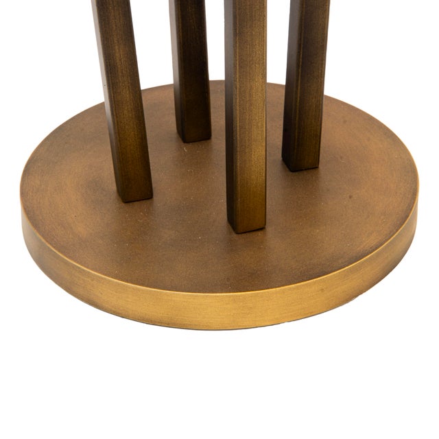 Contemporary Italian Freestanding Acrux Coat Rack in Burnished Steel For Sale - Image 3 of 6