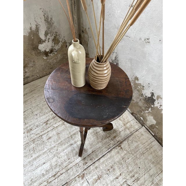 Antique Oak Pedestal Console Table, 1890s For Sale - Image 13 of 18