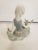 1970s Vintage Lladro Shepardess Girl Sitting With Dove Porcelain Figurine For Sale - Image 5 of 9