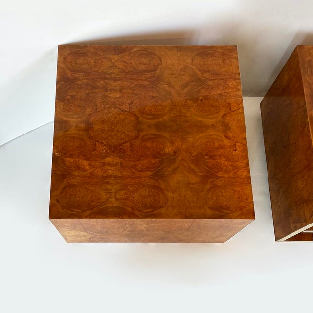 Elm Burl Bedside Tables, 1970, Set of 2 For Sale - Image 4 of 7