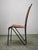 European Brutalist Wrought Iron and Cognac Leather Dining Chair, 1990s For Sale - Image 12 of 14