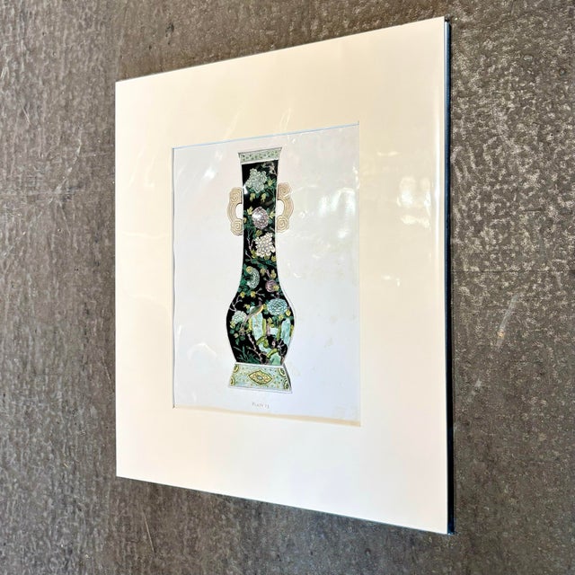 Vintage Boho Chinese Ceramic Print For Sale In West Palm - Image 6 of 7