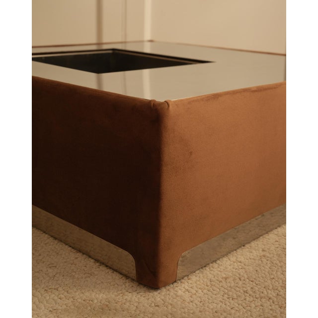 Metal Vintage Italian Coffee Table in Metal, 1970s For Sale - Image 7 of 10