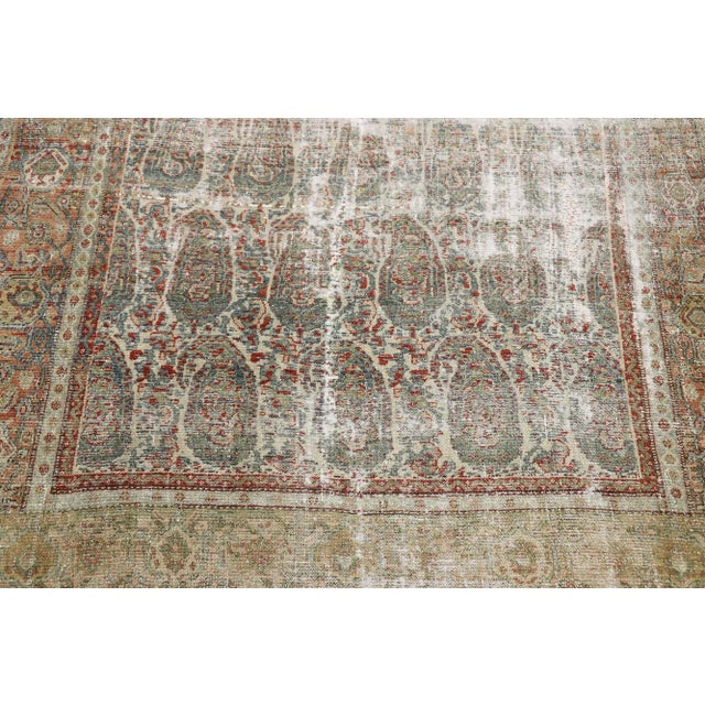 Antique Persian Senneh Rug - 04'01 X 06'04 For Sale - Image 4 of 9