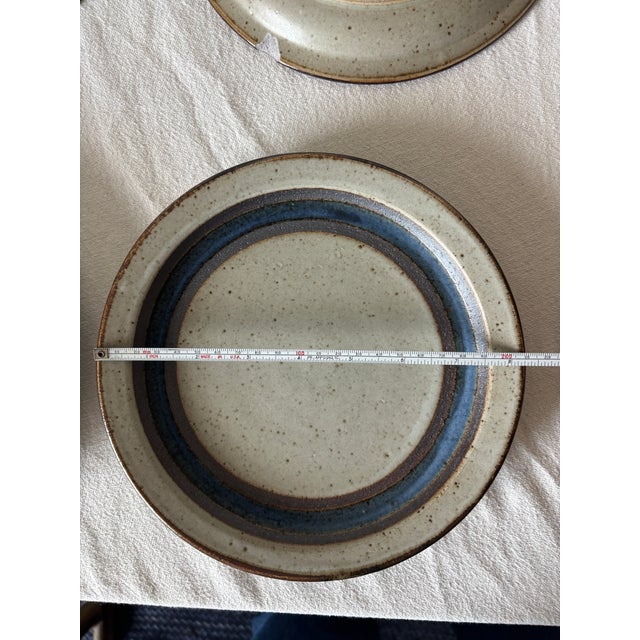Ceramic 1970s Otagiri Horizon Stoneware Salad Plates- Set of 6 For Sale - Image 7 of 7