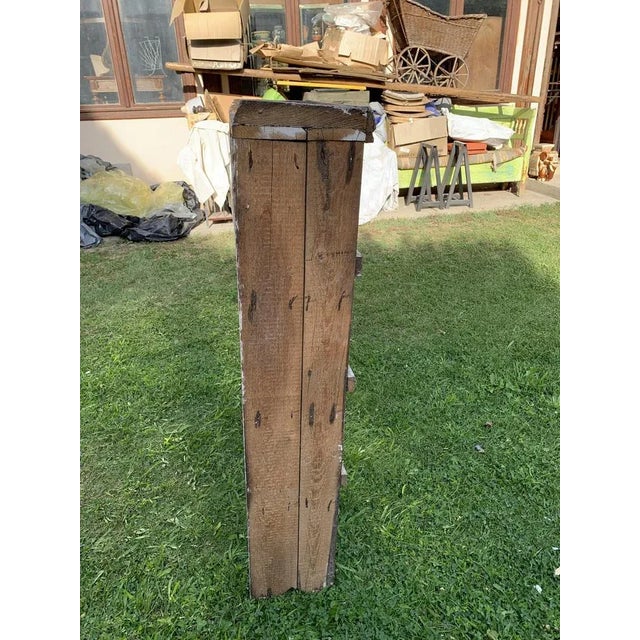 18th - 19th Century Natur Pinewood Bookshelf - Antique Rack Wear consistent with age and use.