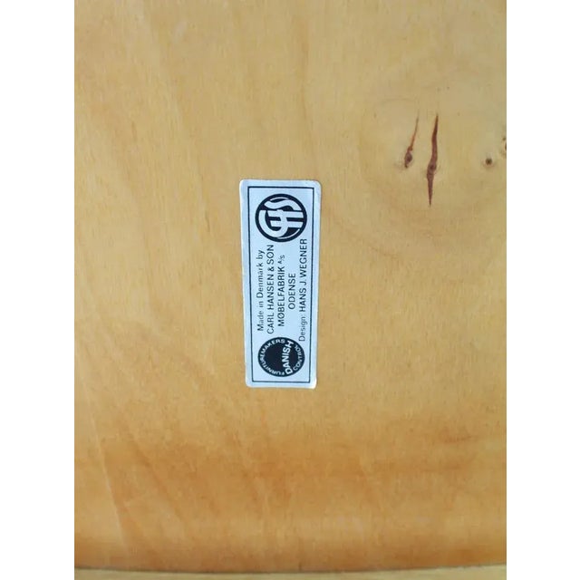 Carl Hansen & Søn Ch28 Sawbuck Armchair by Hans J. Wegner for Carl Hansen & Son, Denmark, 1970s For Sale - Image 4 of 9