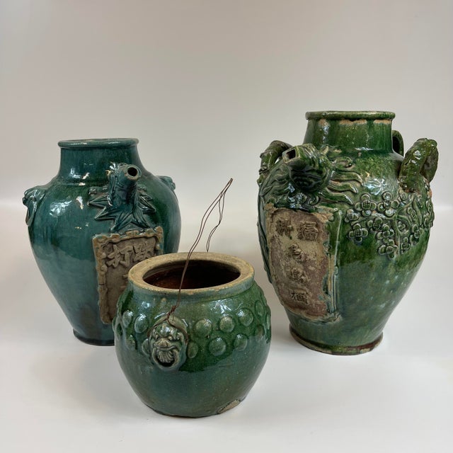 Chinese Ceramic Wine Jug in Turquoise Early 19th Century For Sale - Image 12 of 13
