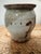 1980s Vintage Art Christensen Signed Studio Art Pottery Utensil Crock - Earthy Celadon & Iron Brushwork For Sale - Image 5 of 10