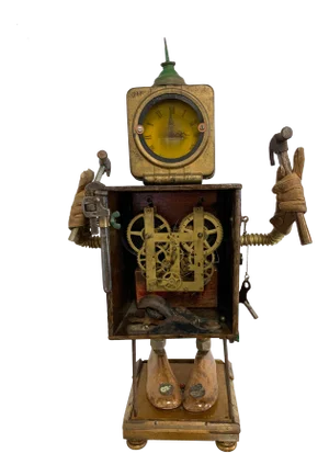 Linda Semple "Time to Make Something" Folk Art Sculpture