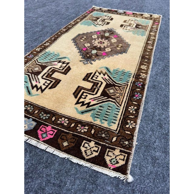 Early 21st Century Turkish Yastik Rug 1'5" x 3' For Sale - Image 5 of 5