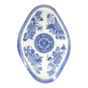 Early 20th Century Vintage Chinese Blue and White Porcelain Plate