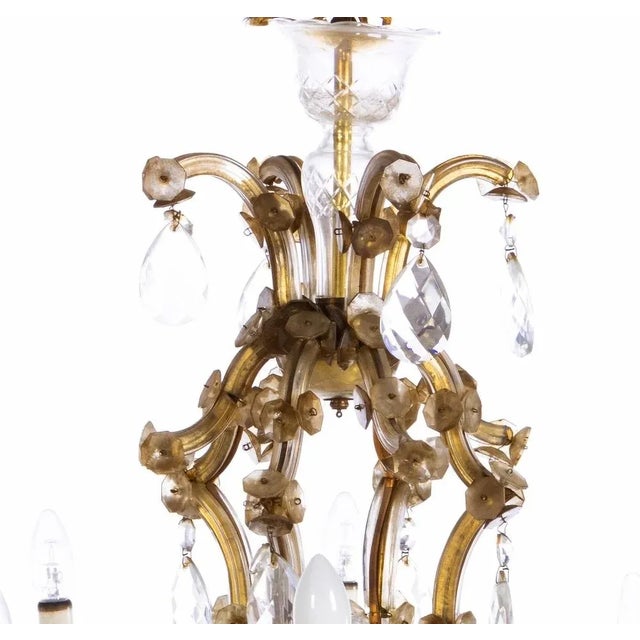 Portuguese 9-Light Chandelier, Early 20th Century For Sale - Image 3 of 6