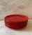 Set of 6 Red Gerz West German Pottery Small Plates For Sale In Austin - Image 6 of 11