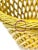 Saffron Vintage Italian Yellow Ceramic Basket Weave Cachepot Planter For Sale - Image 8 of 10
