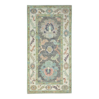 Turkish Oushak Rug 2'7" x 5'2" #17402 For Sale