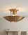 Handmade Mid-Century Modern Brass Flush Mount Ceiling Light Art Deco Organic Design Lighting for Entryway, Bedroom, Dining For Sale - Image 11 of 16
