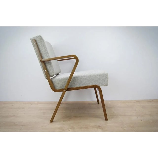 - armchair produced by Selman Selmanagic for VEB Deutsche Werkstätten Hellerau - Have been professionally restored - The...