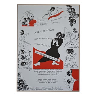 Original La Fête du Reg'art Poster, 1986 For Sale
