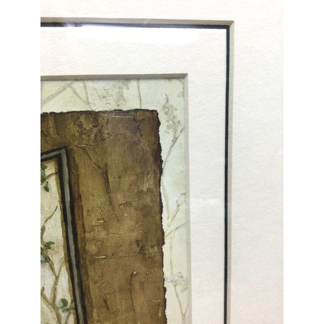 Wood 1990s Wood Bamboo Tall Framed Print by C Winterle Olson For Sale - Image 7 of 12