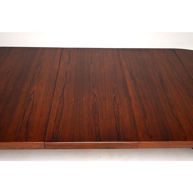 Wood Vintage Danish Dining Table by Johannes Andersen for Hans Bech, 1960 For Sale - Image 7 of 10