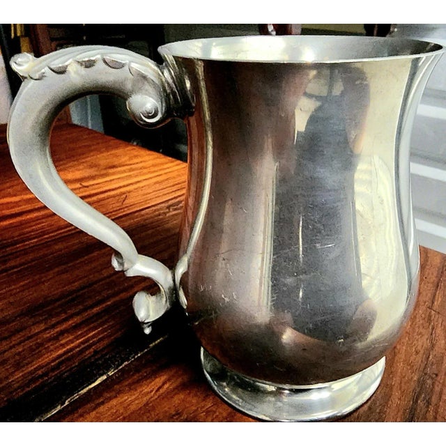 Rand Vintage English Pewter Tankard Mug For Sale - Image 4 of 13