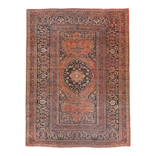 19th Century Rare Size Hadji Jali Li Tabriz rug no. 10958 For Sale