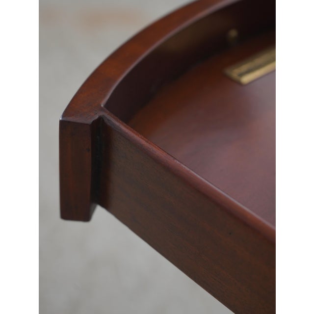 Maitland - Smith Maitland Smith Mahogany Oval Boudoir Occasional Table For Sale - Image 4 of 17
